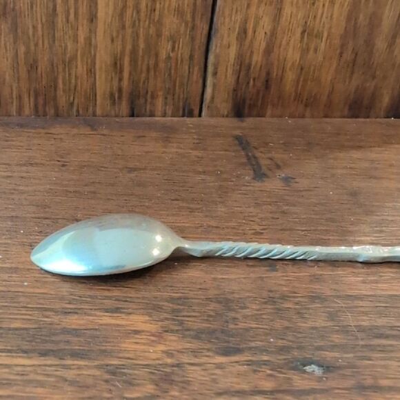 Jerusalem Silver Decorative Souvenir Jam Spoon with Jerusalem Cross Design - Picture 9 of 10